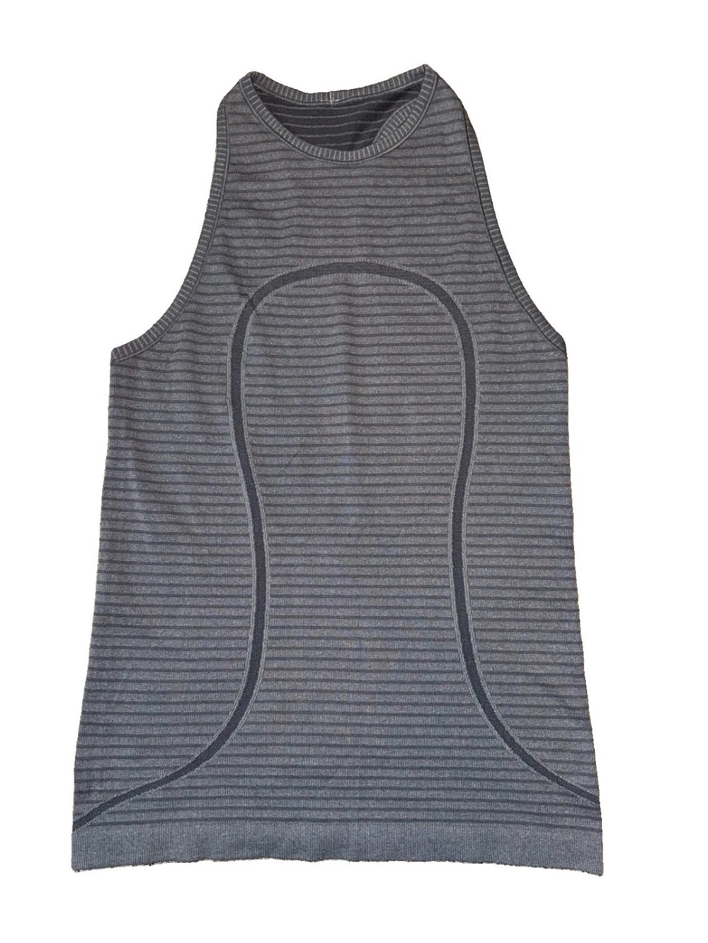 lululemon athletica Charcoal Gray Ribbed High-Neck Tank